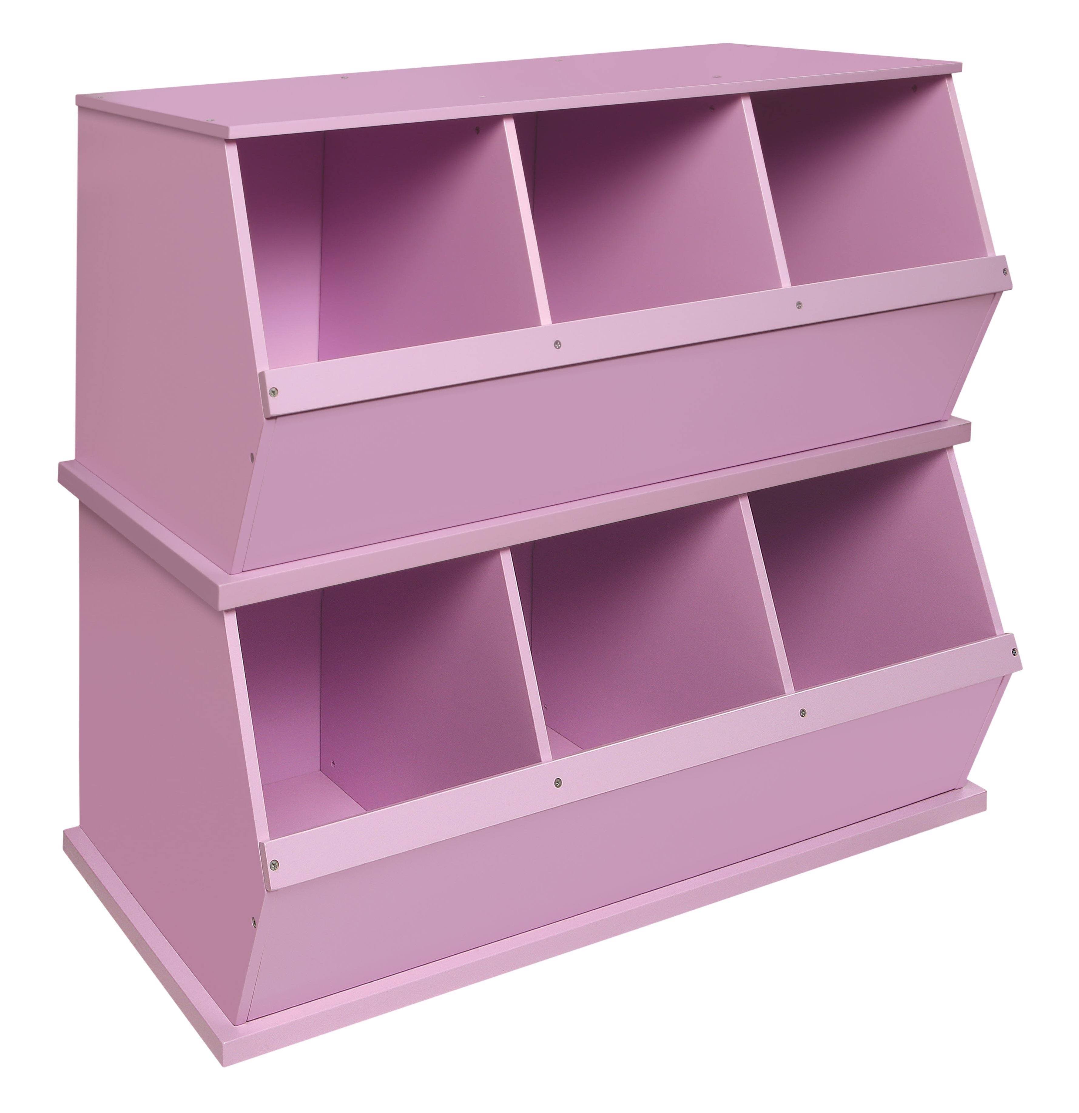 Badger Basket Three Bin Storage CUBBY: Lilac