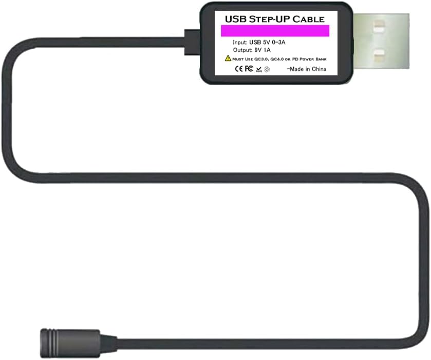 Yorikyas Heated Jacket Battery Step-Up Charger Cable for 7.4v or 8.4v Heated Jacket, Heated Hoodies and Heated Vests