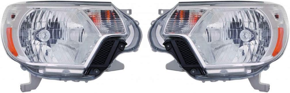 For Toyota Tacoma Headlight Assembly 2012 13 14 2015 Pair Driver and Passenger Side For TO2502213 | 81150-04181
