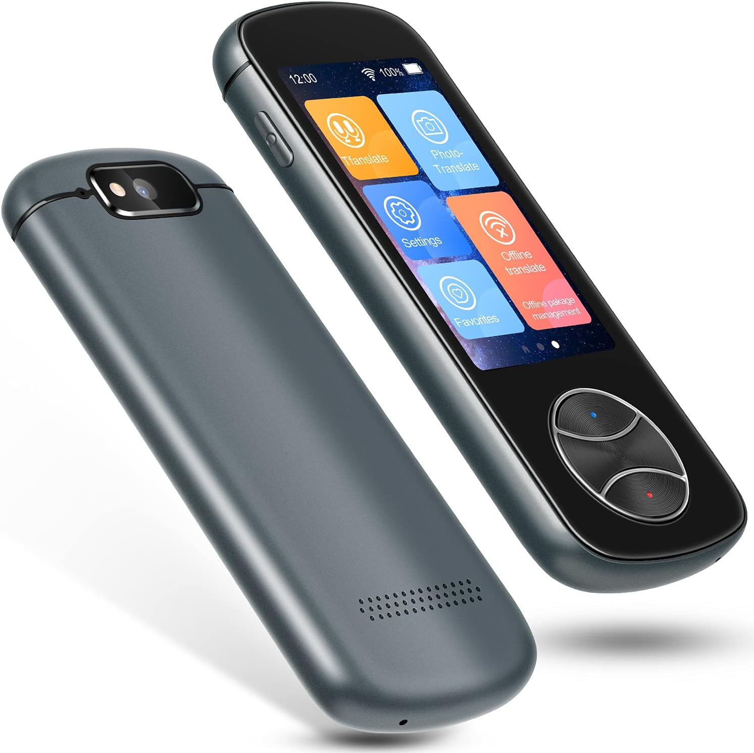 Language Translator Device,2021 Newest 127 Languages Two Way Portable Instant Voice Translator, Smart Real-Time Offline/WiFi/Hotspot Accuracy Translator with 3.0 HD Touch Screen