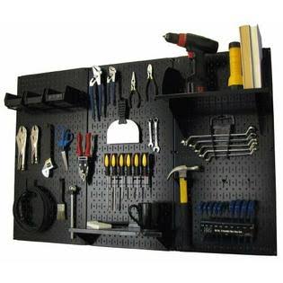 Visit The Wall Control Store Pegboard Organizer Wall Control 4 ft. Metal Pegboard Standard Tool Black NO_APPLY