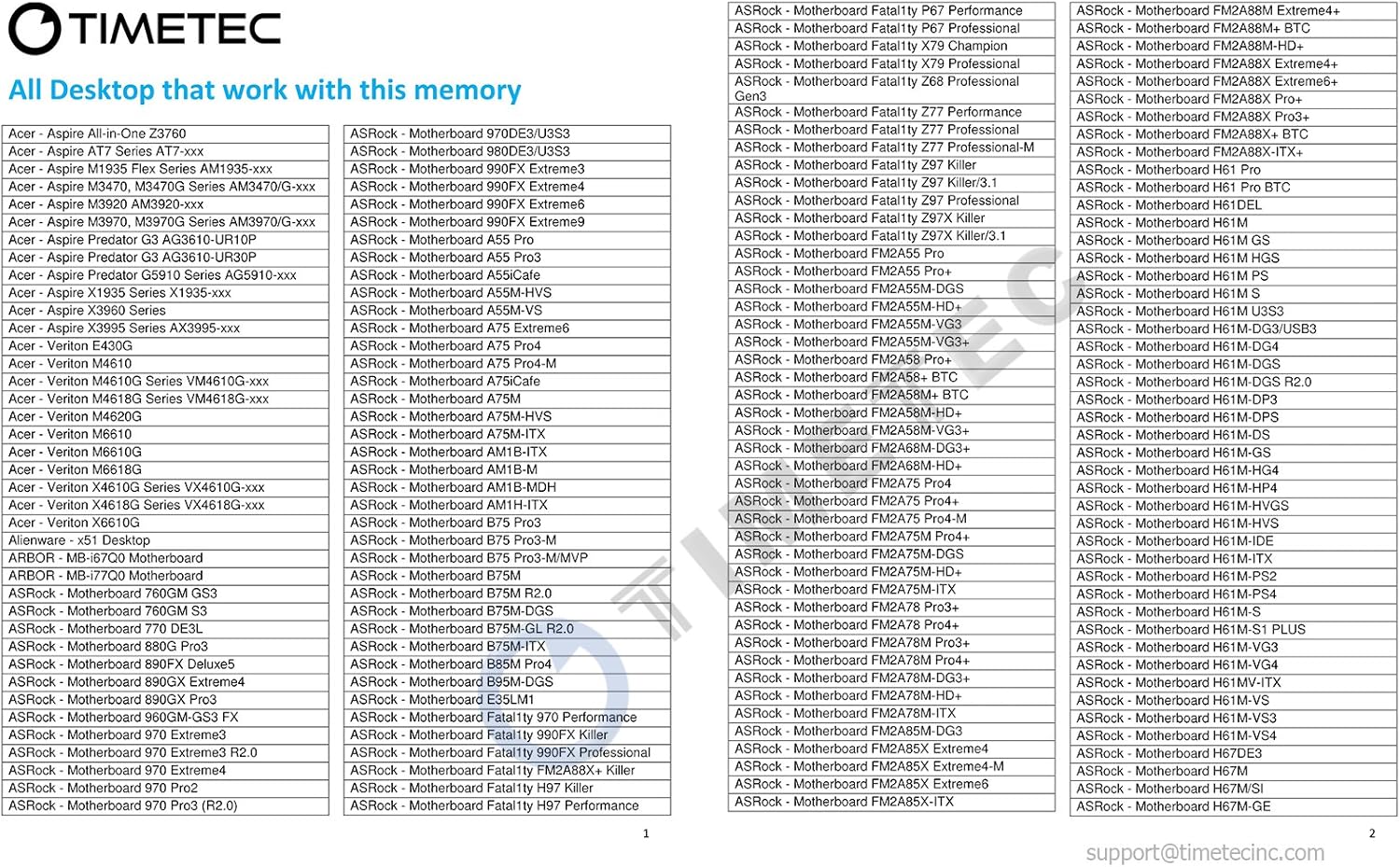 Timetec 8GB KIT(2x4GB) DDR3 1333MHz PC3-10600 Non-ECC Unbuffered 1.5V CL9 2Rx8 Dual Rank 240 Pin UDIMM Desktop PC Computer Memory RAM Module Upgrade (8GB KIT(2x4GB)) Pack of 2