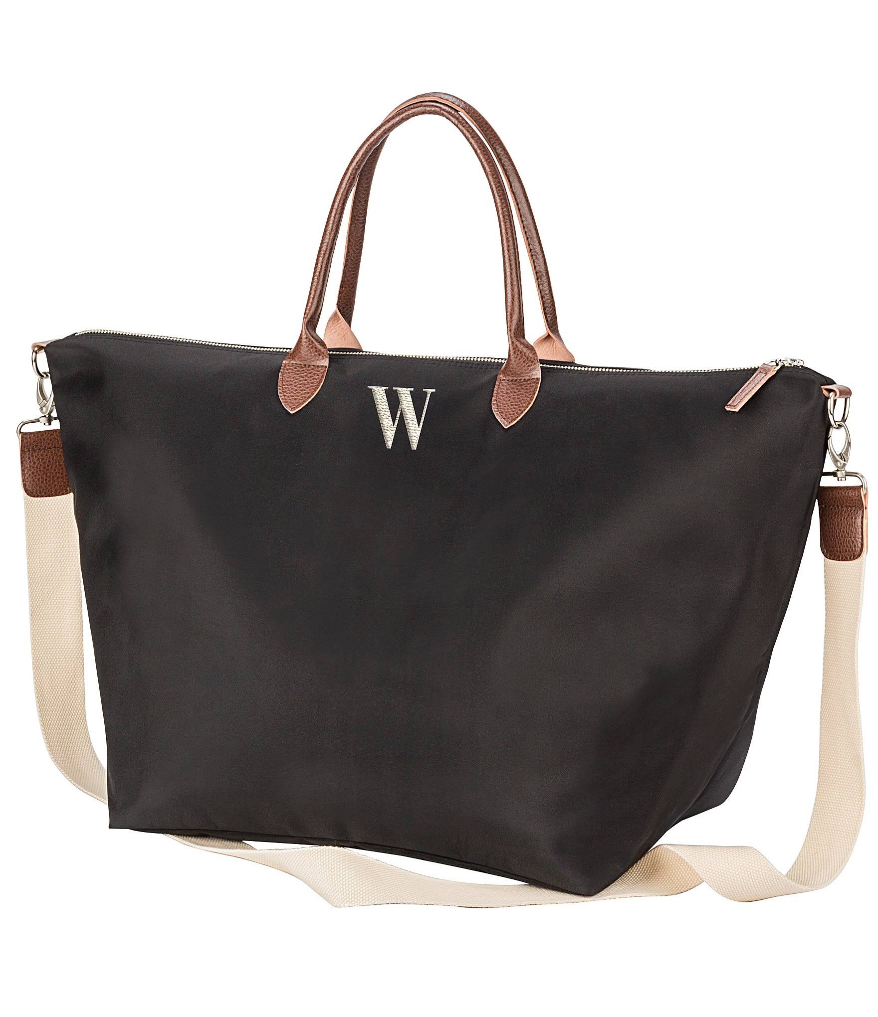 Cathy&s Concepts Personalized Black Microfiber Weekender Tote Bag