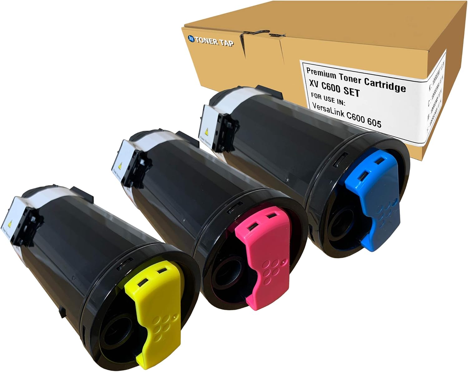Tap Compatible XVC600-3 Toner for VersaLink C600 C600DT C600N C605 C605X Replaces 106R03900 106R03901 106R03902 (3 Pack Bundle)