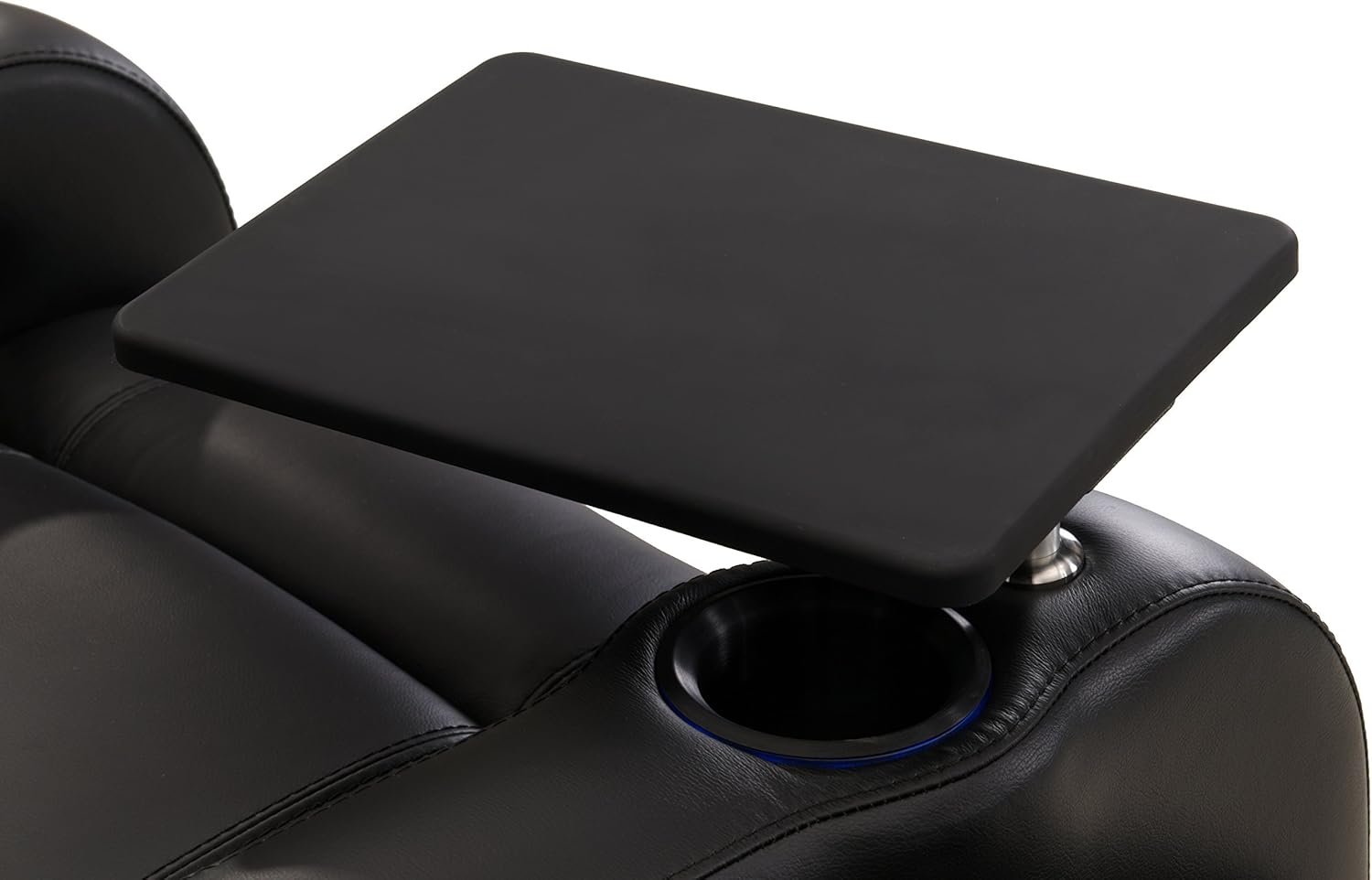 Octane Seating Octane Black Swivel Tray Table Pack of 2