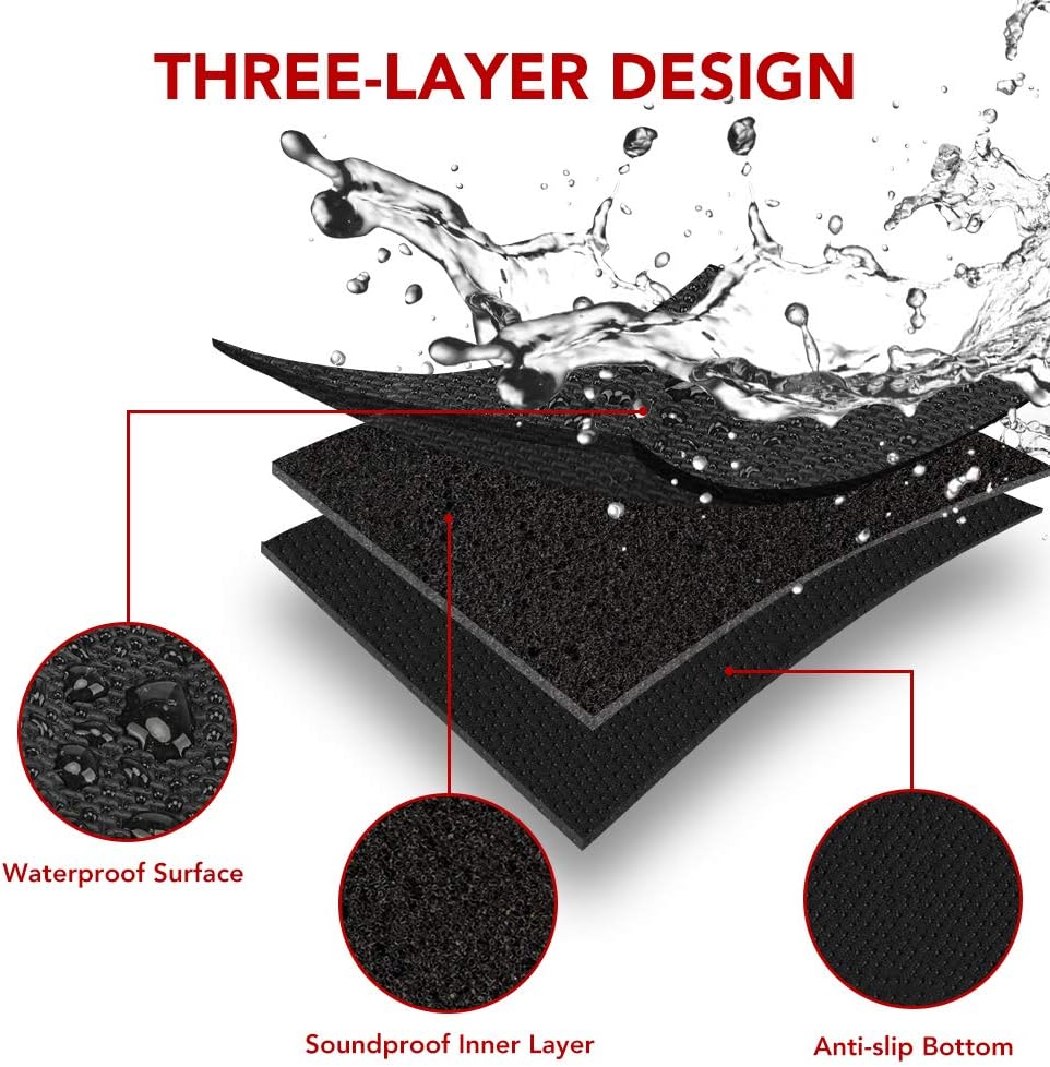 BASENOR Tesla Model 3 3D Cargo Liner Rear Trunk Mat 2016 2017 2018 2019 2020 2021 2022 Pack of 2