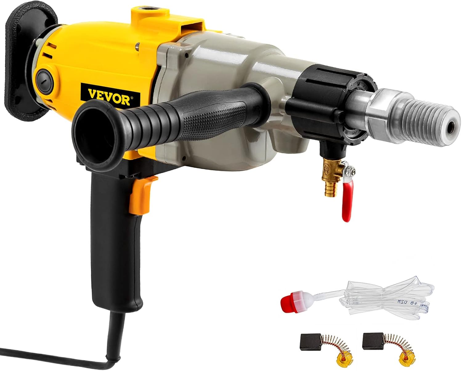 Happybuy Diamond Core Drilling Machine 7 Inch 180 mm Handheld Diamond Core Drill Rig Variable Speed Wet Dry Core Drill Rig Concrete Coring Drill Machine for Diamond Concrete Drilling Boring