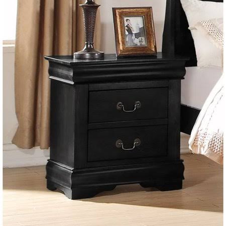 Darby Home Co Elim 2 Drawer Nightstand, Black