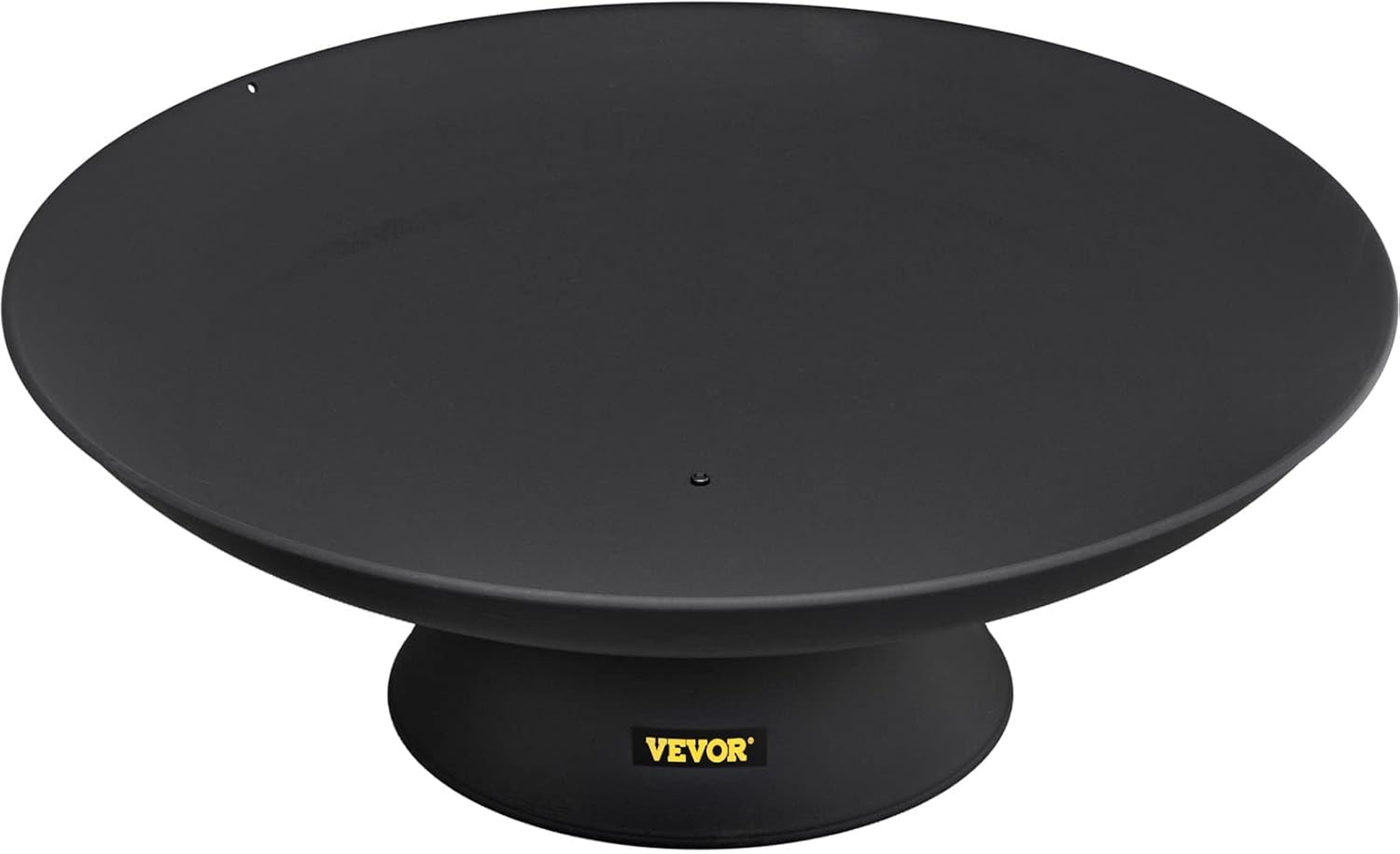 VEVOR Fire Pit Bowl, 30-Inch Deep Round Cast Iron Fire Bowl, Wood Burning for Outdoor Patios, Backyards & Camping Uses, with A Stable Bowl Designed Base and A Firewood Stick, Black