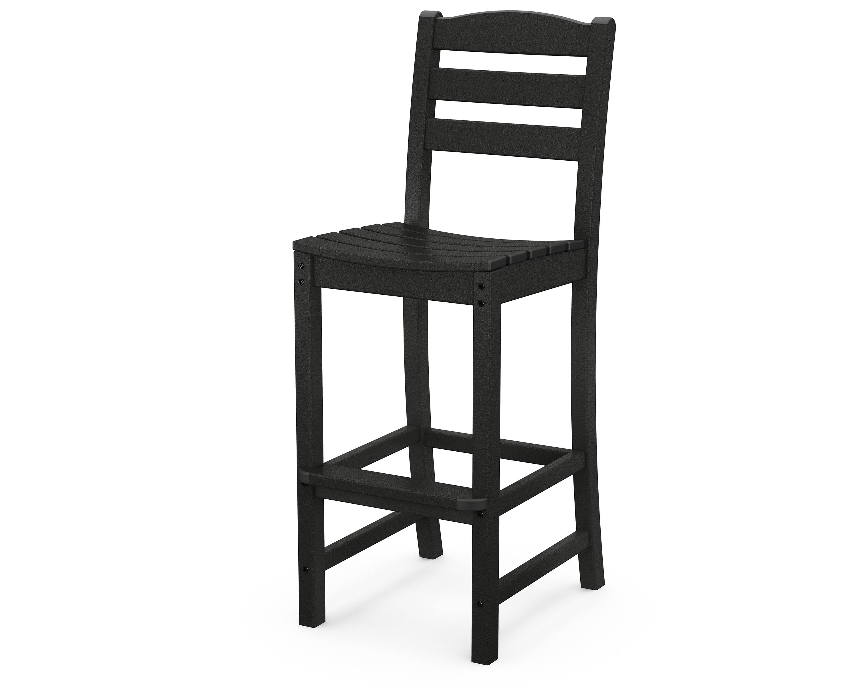 POLYWOOD La Casa Cafe Bar Side Chair - Black