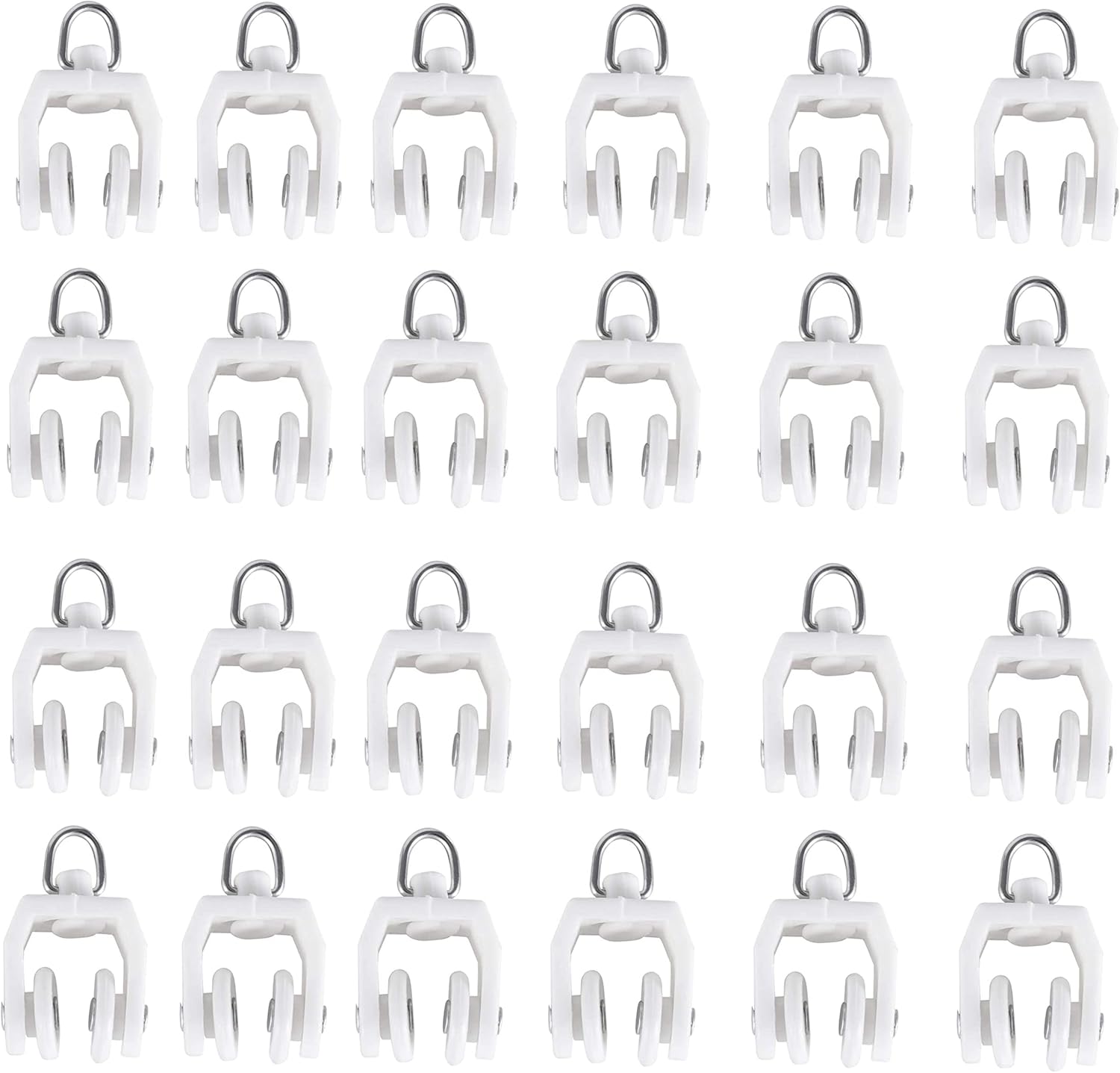 VRSS Flexible Bendable Straight Curved Curtain Track for L Shape U Shape Bay Windows Shower Curtains Room Divider DIY Mounting Accessories Include (Rollers)