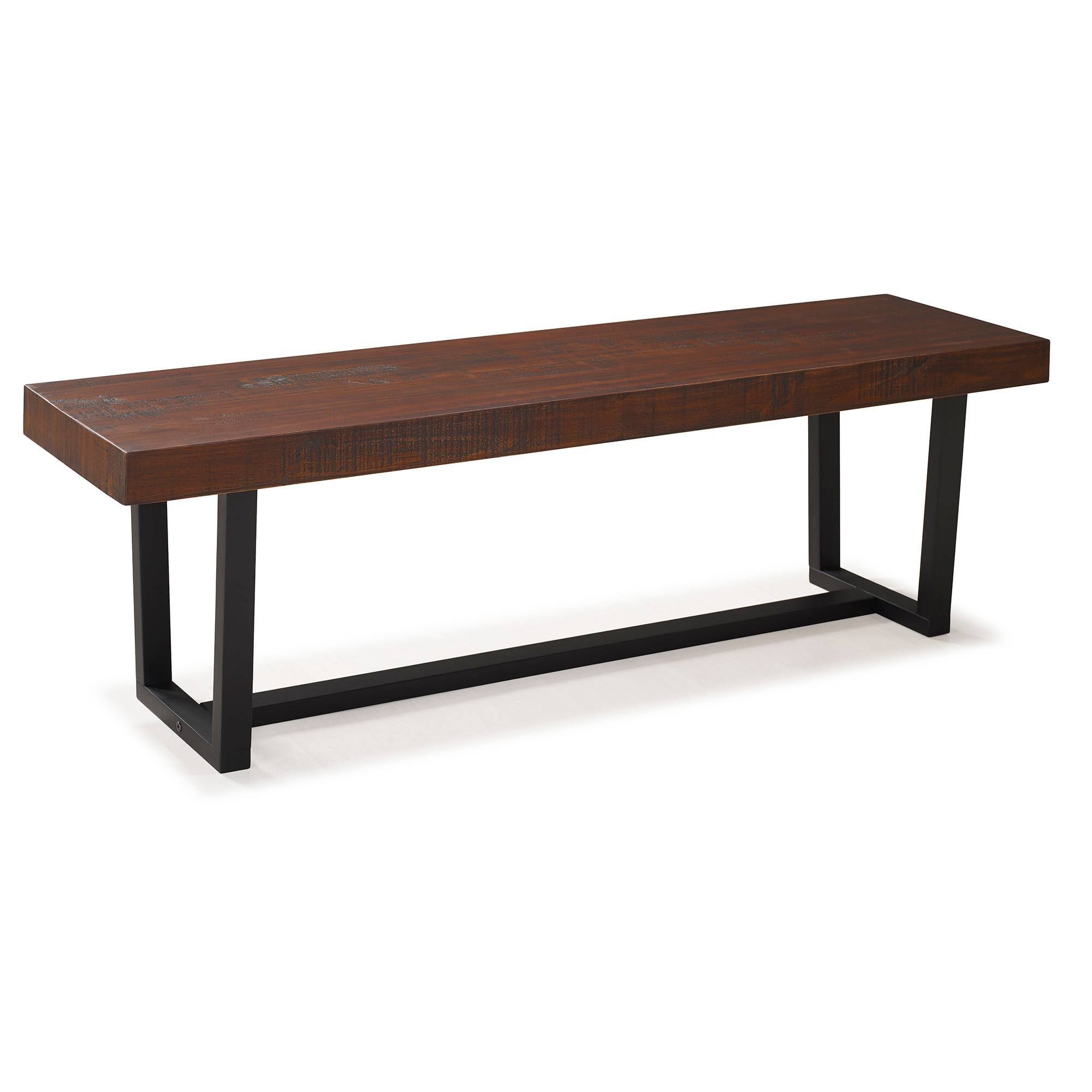 Park Industrial Farmhouse Solid Wood Dining Bench Mahagony - Saracina Home