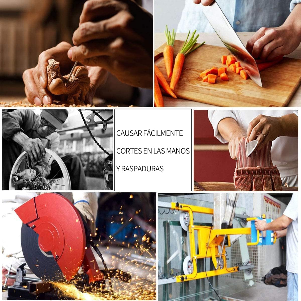 Schwer Highest Level Cut Resistant Stainless Steel Metal Mesh Chainmail Glove for Meat Cutting Butcher Glove（XL） Pack of 2