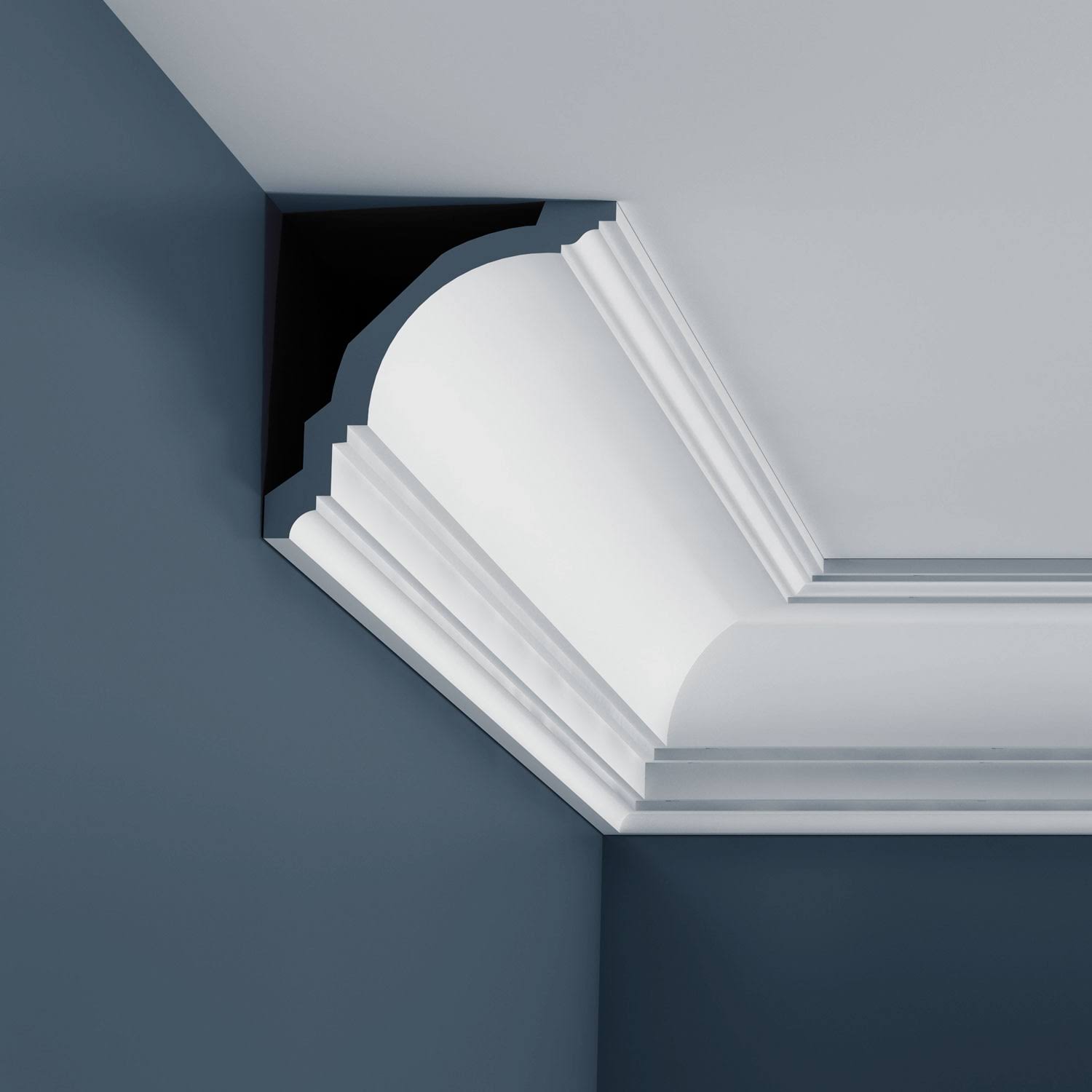 Orac Decor Orac Crown MOULDING 4.625-in x 6.5-ft Polyurethane Crown MOULDING in White | CX106F