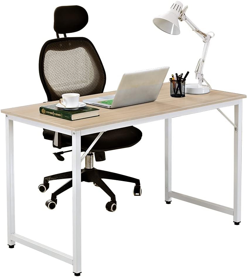 Soges 47.2 Inch Computer Desk PC Desk Office Desk Workstation for Home Office Use Writing Table Black WK-JJ120-BK Pack of 2