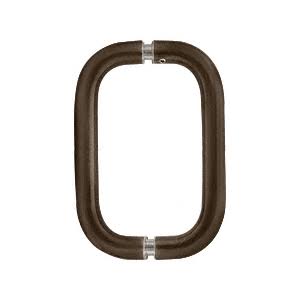 CRL BPD80RB Oil Rubbed Bronze 8 inch Back-to-Back Solid 3/4 inch Diameter Pull Handles Without Metal Washers