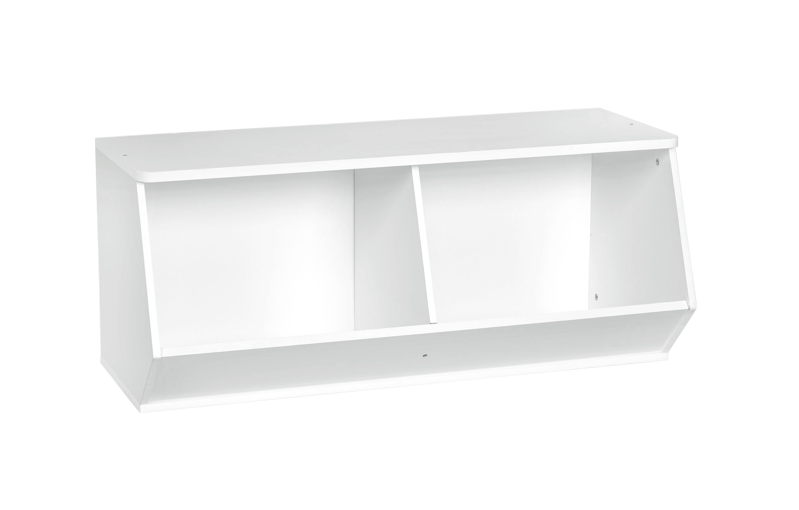 ClosetMaid KidSpace Stackable Angled Toy Organizer, White