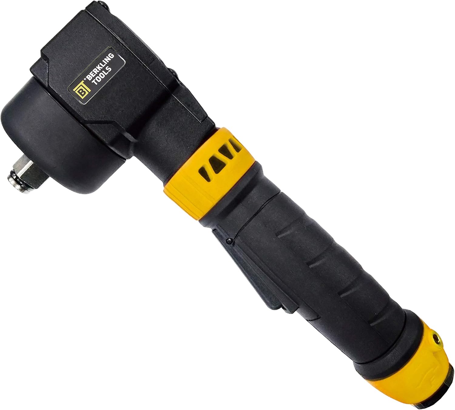 Berkling Tools BT 2325J 3/8&rdquo; Ultra Compact Angle Air Impact Wrench - 500 ft-lb Breakaway Torque, Gearless Direct Drive, 9.7