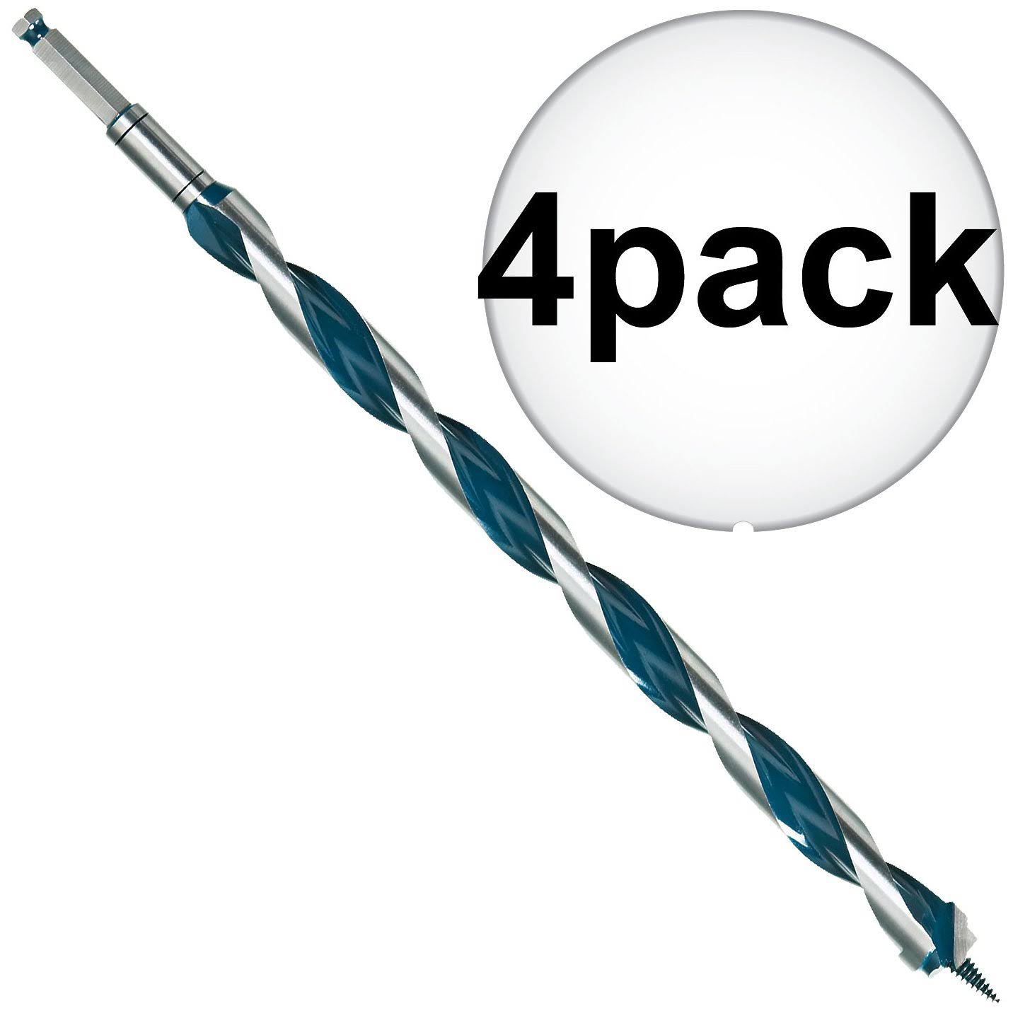 Bosch NKLT16 1x22 x 17-1/2x22 NailKiller Daredevil Auger Bit 4-Pack