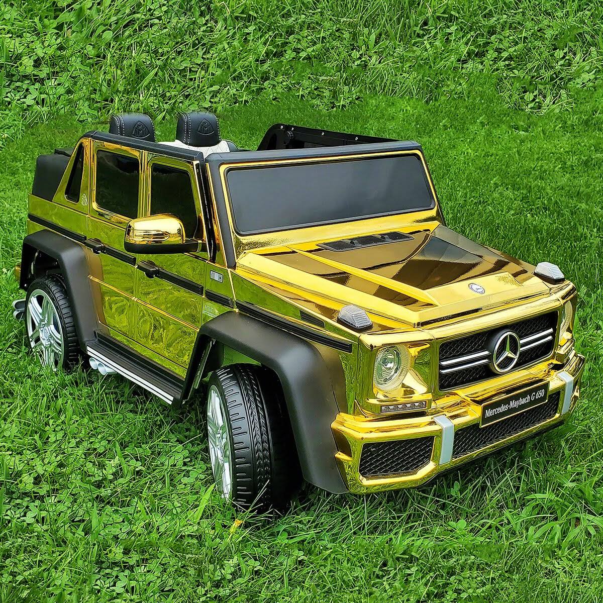 Mercedes Maybach G650 with Parental Remote 12V Kids Ride-On Car | Gold