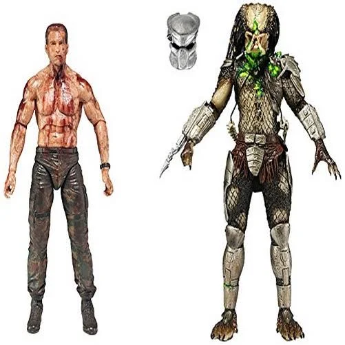 NECA Predator Exclusive Action Figures, Predator Vs Dutch - 2 pack