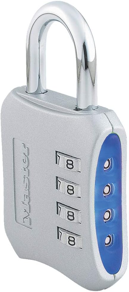 Master Lock 653D Locker Lock Set Your Own Combination Padlock, 1 Pack, Colors May Vary