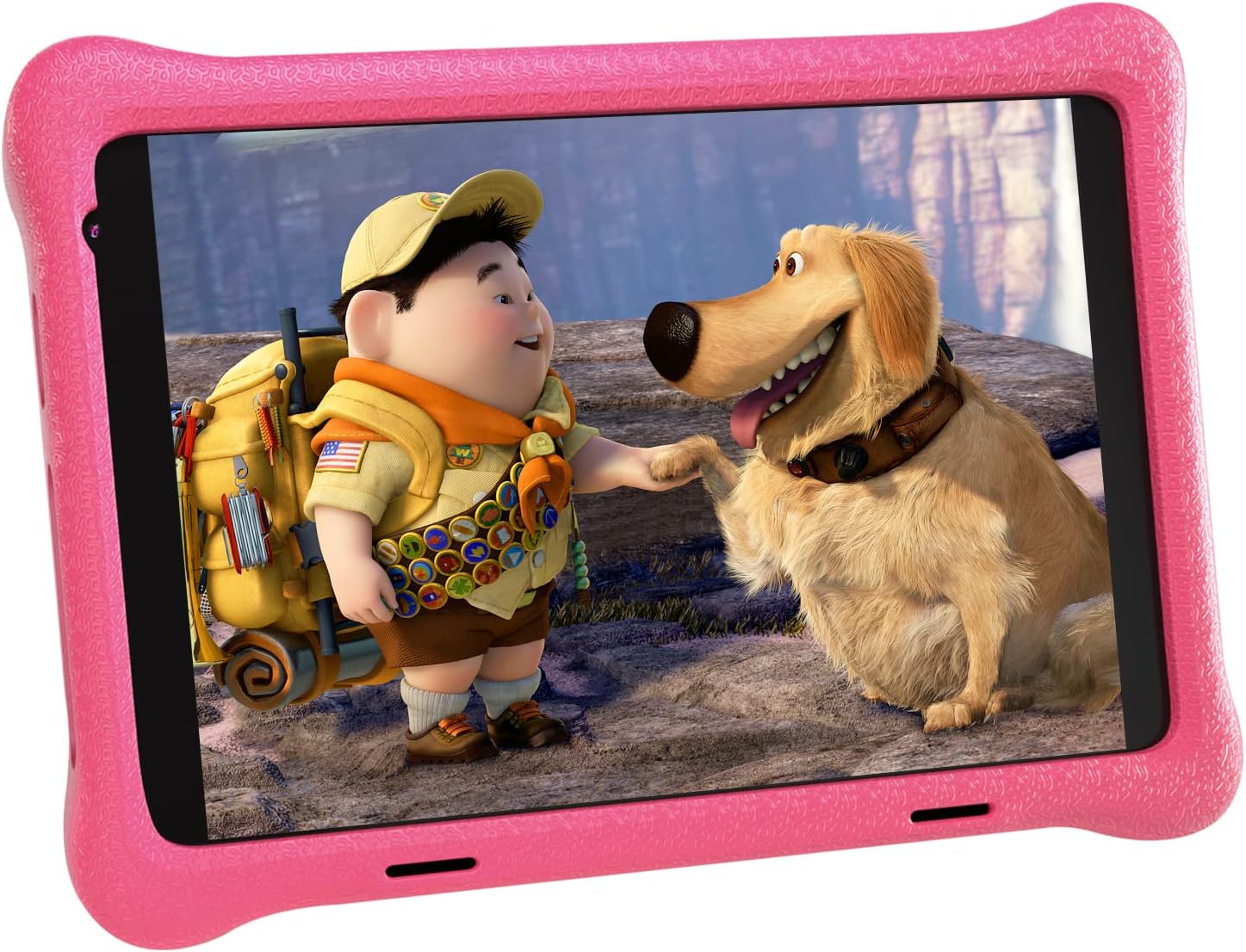 8 inch Kids Tablet, Android 10 Children’s Tablets, Parental Control, Kidoz Installed, Eye Protection, 2GB+32GB, Quad Core Processor, Wi-Fi, Bluetooth, Tablet for Kids with Protective Case, Pink Pack of 2