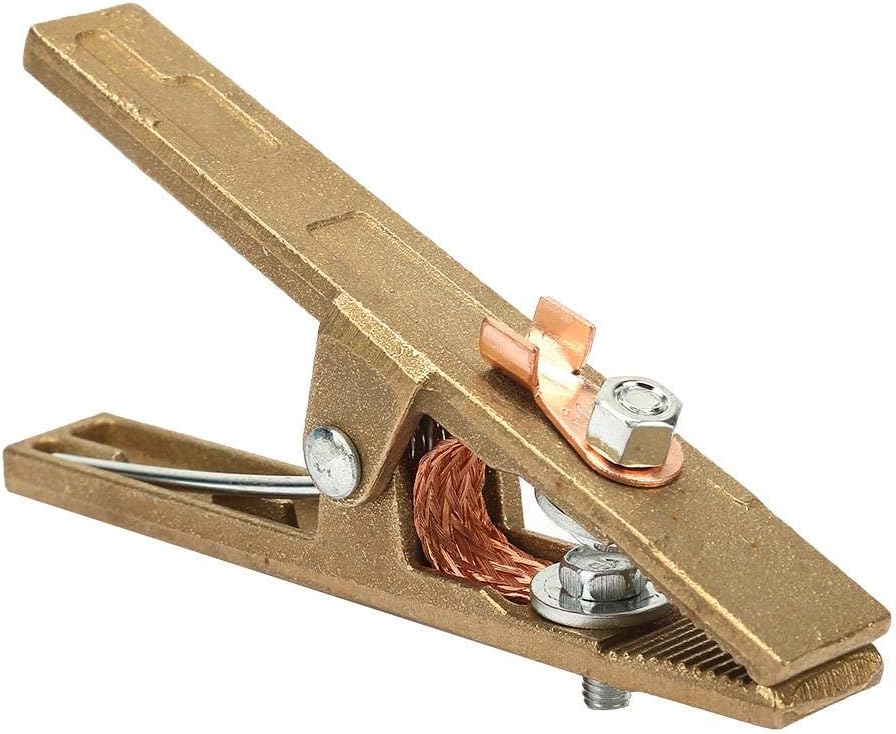 260/300/500A Brass A-shape Ground Welding Earth Clamp Welder Earth Ground Cable Copper Grip Clip Clamp for Welding Machine (300A)