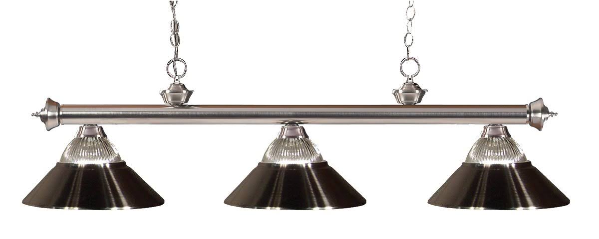Riviera Matte Black 3 Light Billiard Light - Z-Lite 200-3MB-RBN