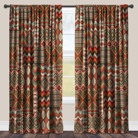 Sage Kilim Blackout Window Panel - 95 inch, Black Forest Decor