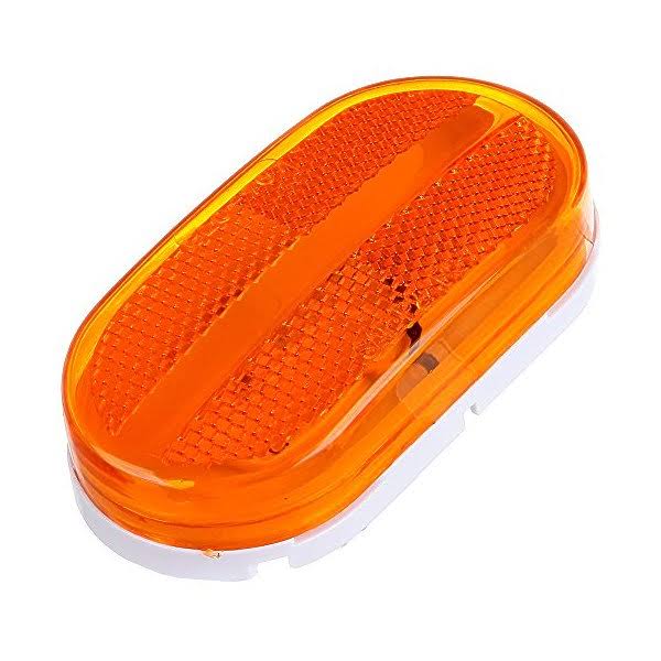 cciyu Pack of 8 Oblong Amber Oval 12V LED Side Marker Lights Clearance Lamp for Trailer Camper Car Truck 125596305