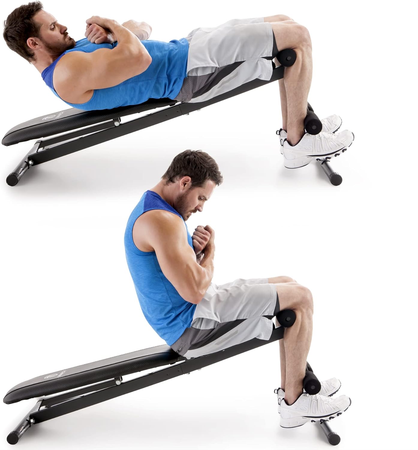 Marcy Exercise Utility Bench for Upright, Incline, Decline, and Flat Exercise SB-261W , Black, 42.00 x 19.00 x 51.00 inches