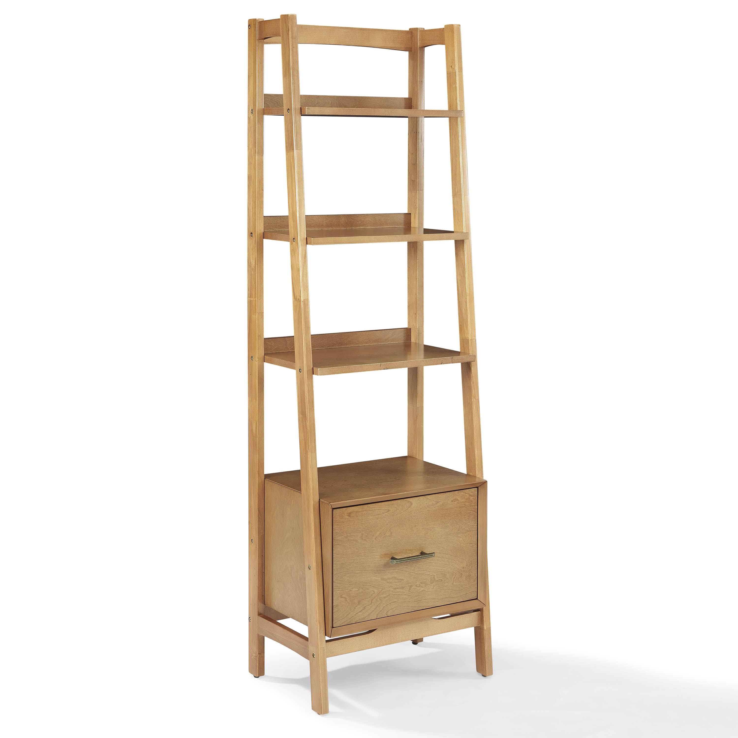 Crosley Landon 4-Shelf Bookcase, Acorn