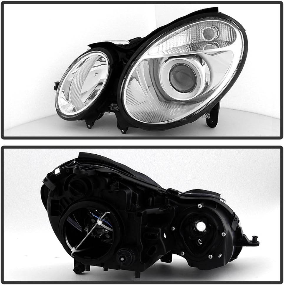 ACANII - For [Halogen Model Only] 2003-2006 Mercedes Benz W211 E-Class Headlights Headlamps Pair Driver + Passenger Side
