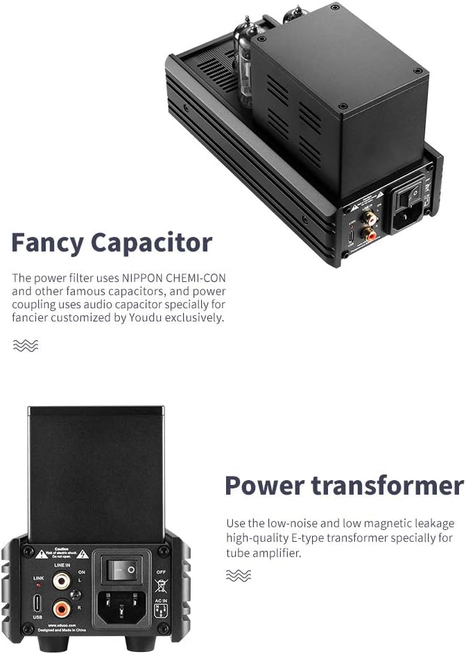 XDUOO TA-03S USB PCM32bit/192KHZ CS43982 DSD128 DAC XMOS U8 AUX Input Tube Headphone Amplifier