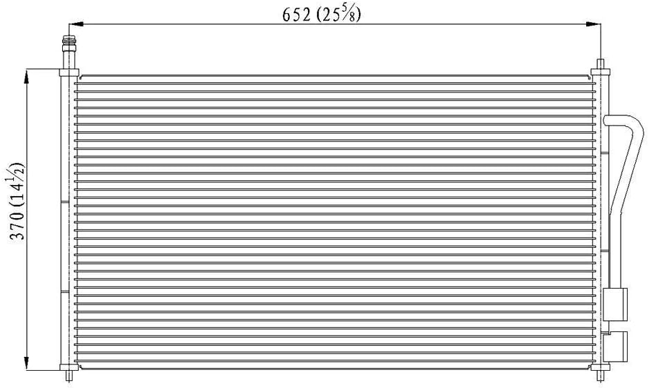 For Ford Focus 2000-2005 Replace CND40220 A/C Condenser