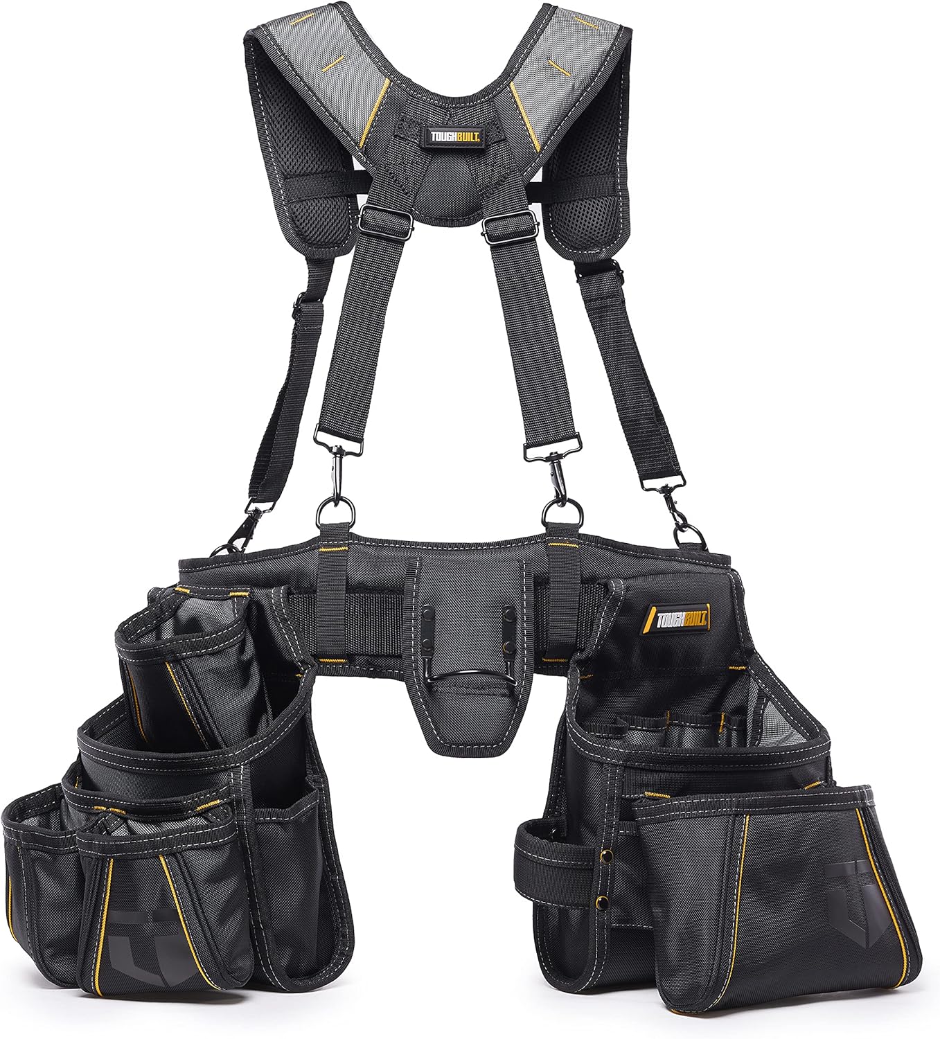 ToughBuilt - Pro Carpenter Suspension Rig with Pockets - Heavy Duty, Deluxe Premium Quality, Durable - Adjustable Size - (TB-302-6) Pack of 2