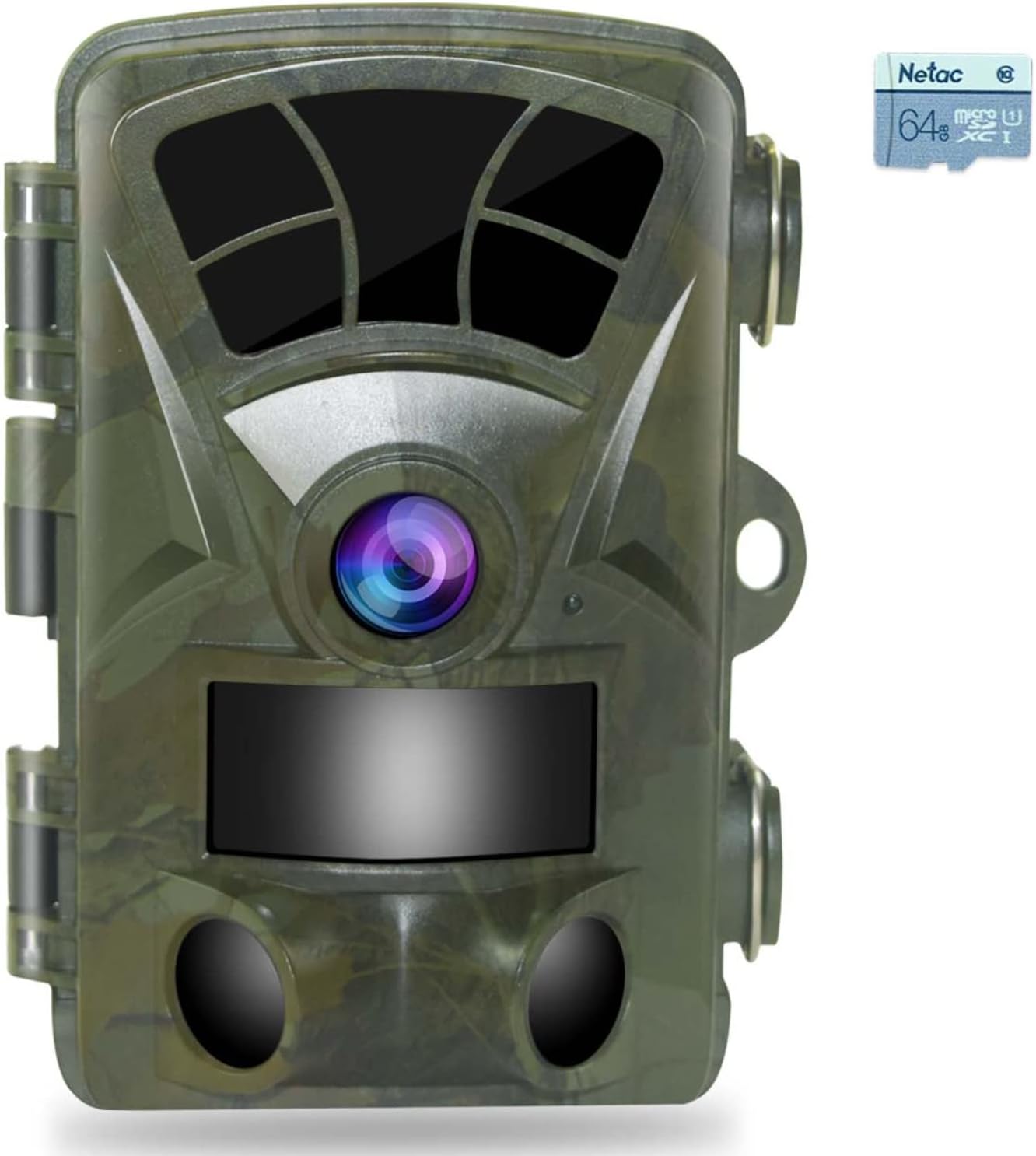 Trail Camera 4K 32MP Hunting Camera with 110&deg; Wide Angle Wildlife Camera 0.2S Trigger Time Trail Game Camera with Night Vision 65ft Motion Activated IP66 Waterproof 2.4&rdquo; LCD for Wildlife Monitoring