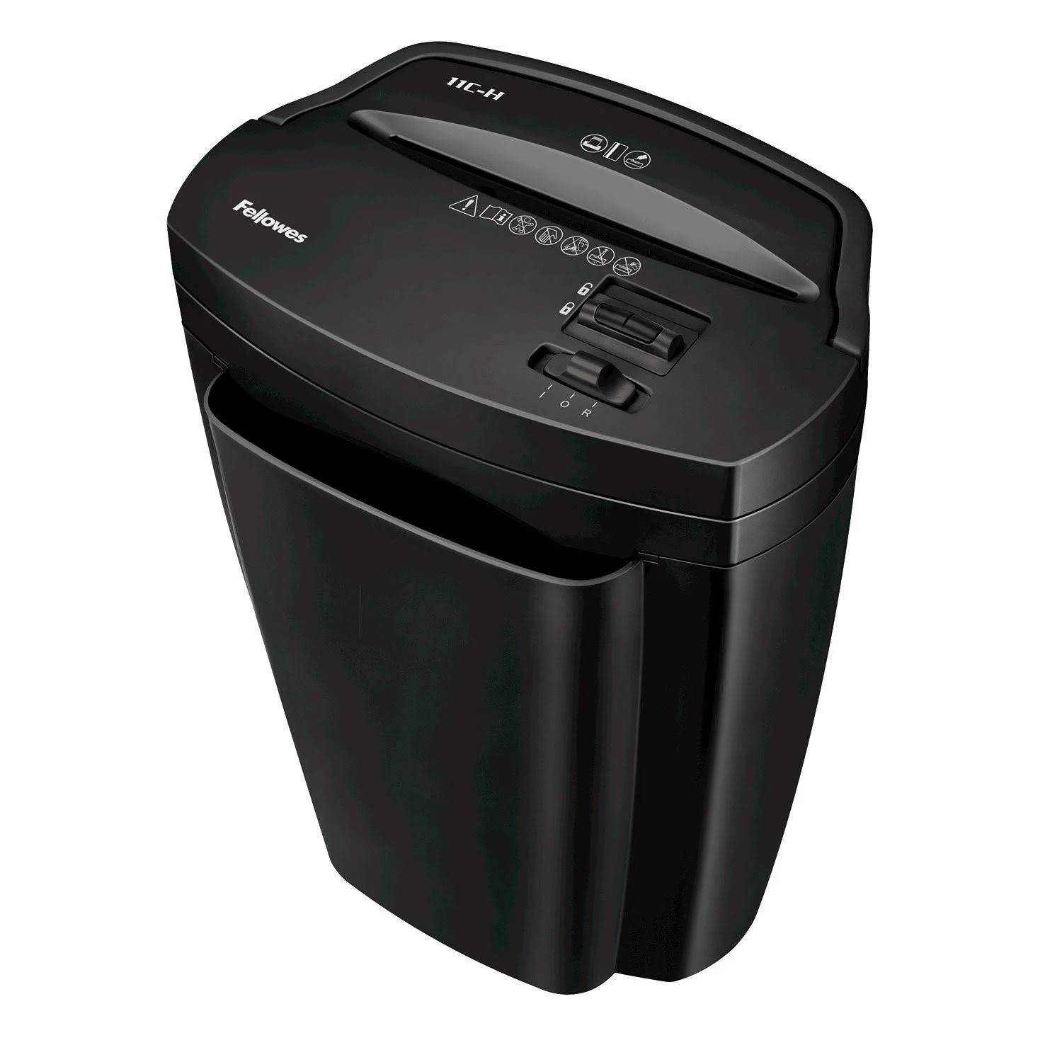 Fellowes Powershred 11C-H Cross-Cut Paper Shredder Black 13568927
