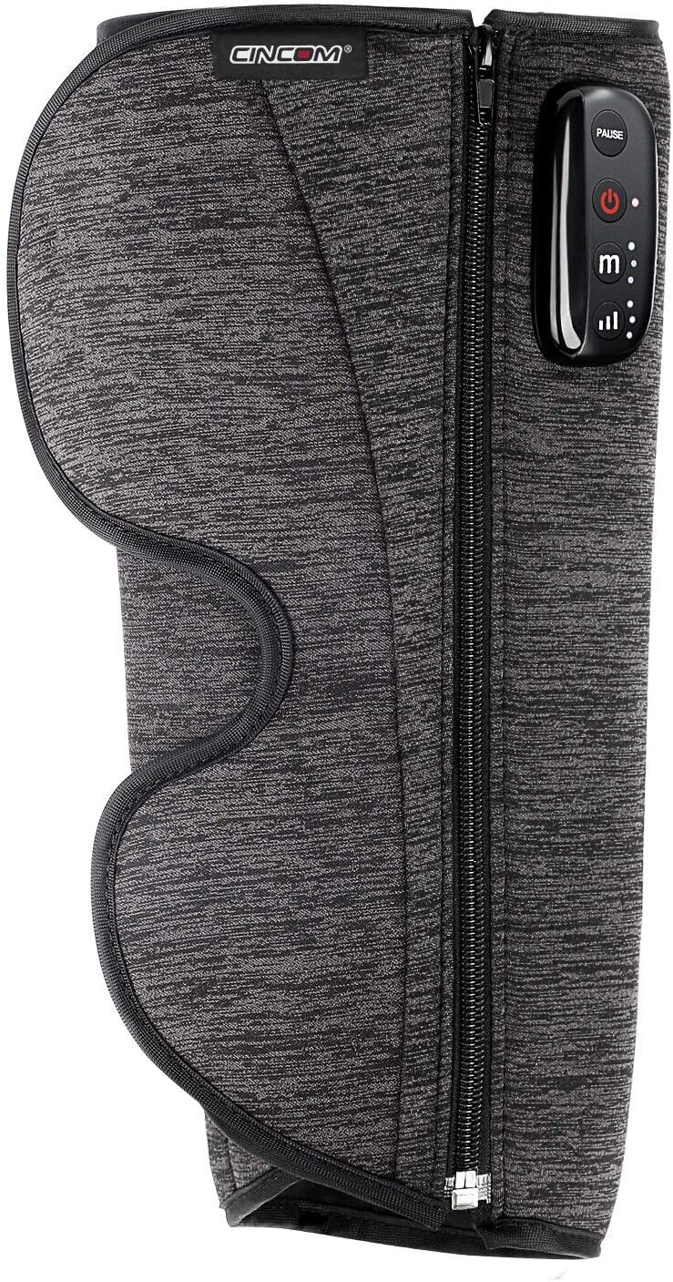 CINCOM Rechargeable Leg Massager, Wireless Air Compression Calf Massager for Circulation and Muscles Relaxation ( Single) Pack of 2