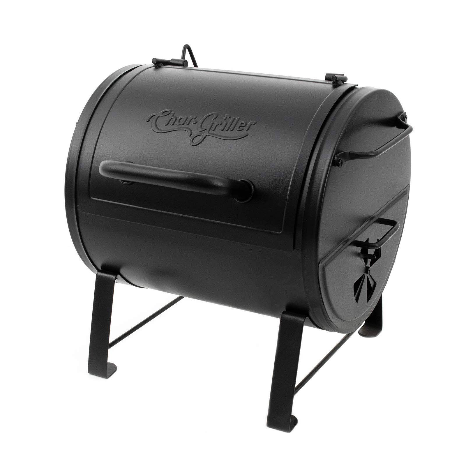 Char-griller E82424 Side Fire Box Charcoal Grill, Black