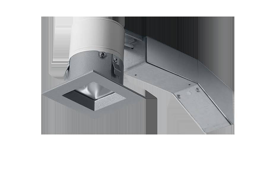 RAB REMODELER 2 inch Square 8W 2700K Dimmable Triac 20 Degree 1/2 inch Trim Silver Ring (RDLED2S8-20YY-TS)