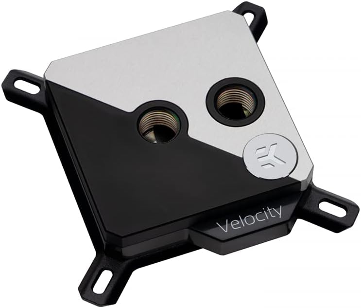 EKWB EK-Quantum Velocity Strike CPU Water Block, D-RGB, Matte Black/Silver