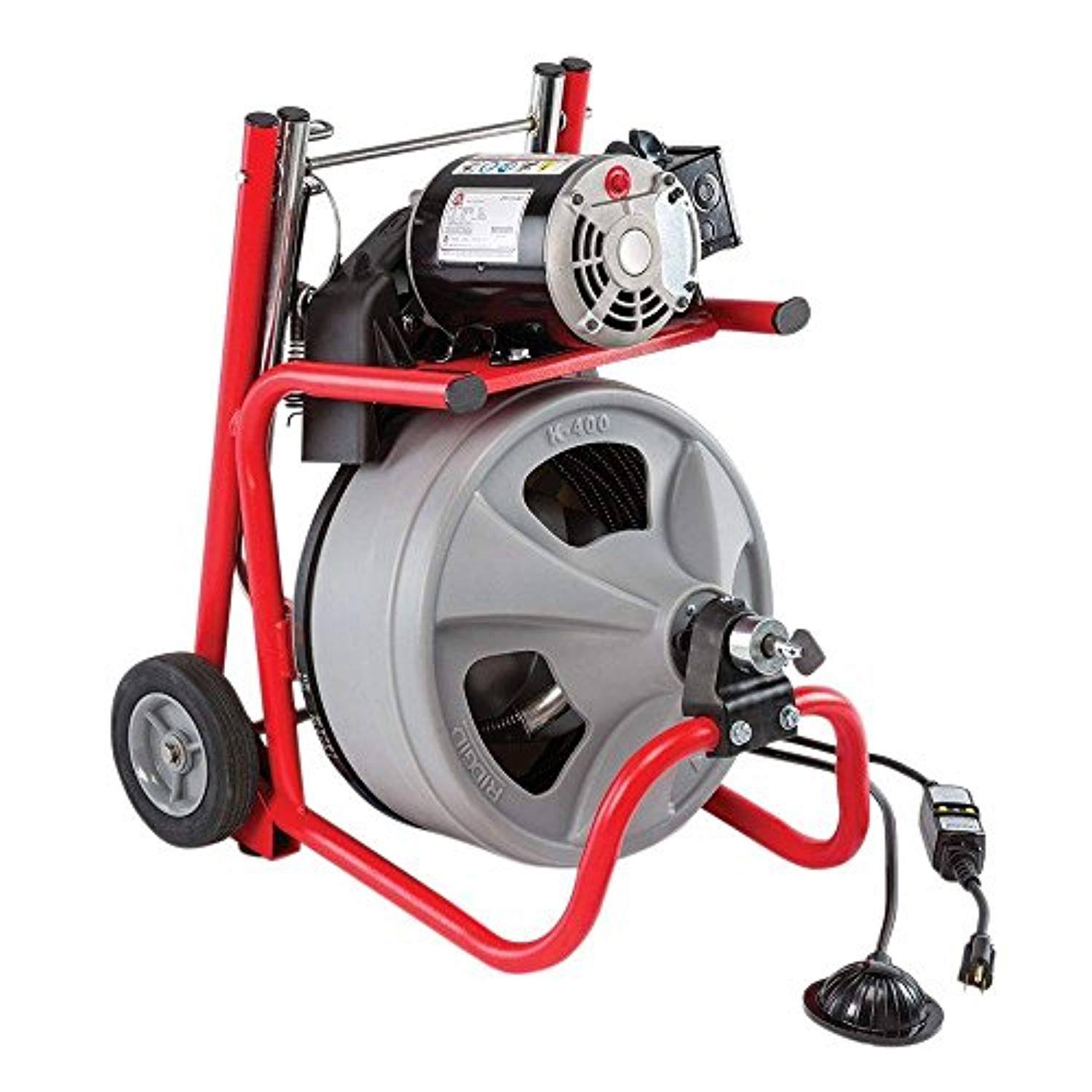 Ridgid 52363 K400 Drain Cleaner Machine w/ 3/8x22 x 75ft Cable