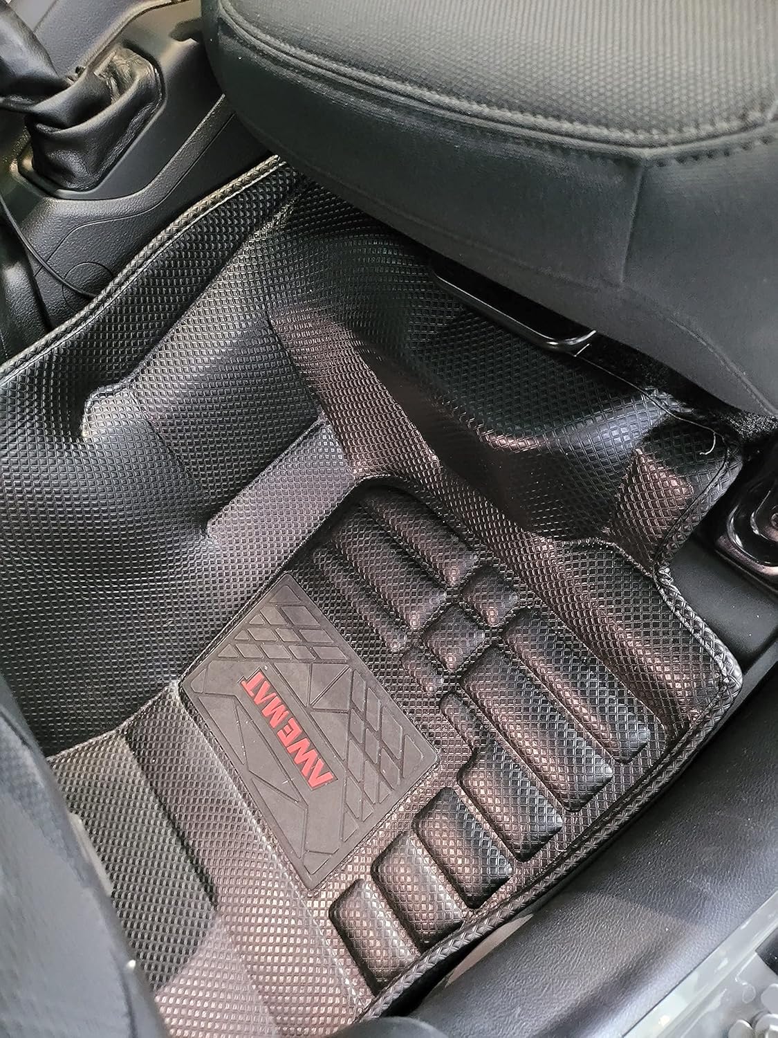 Awemat Custom Fit Car Floor Mats for Jeep Wrangler JL 4 Door 2018-2022 Model Digital Measured Exquisite Pattern-Large Coverage Floor Liner-Waterproof-All Weather Protection-Black