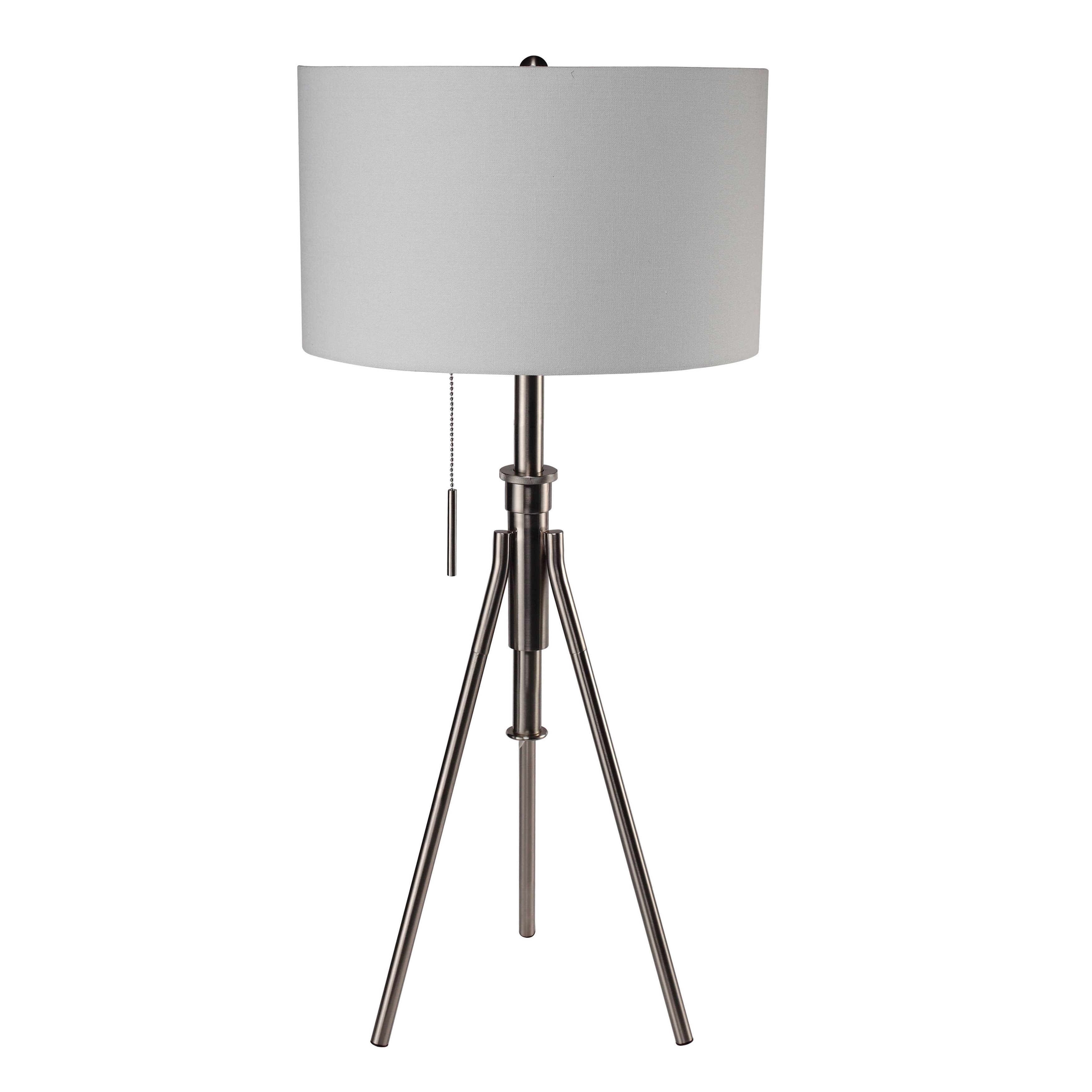 Furniture of America Fali Contemporary Metal Accent Tripod Table Lamp (Silver)