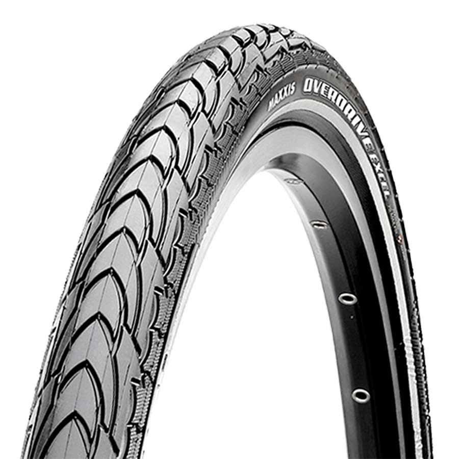 Maxxis, OVERDRIVE Excel, 26x2.00, WIRE, Dual, Clincher, SilkShield, 60tpi, 80psi, Black