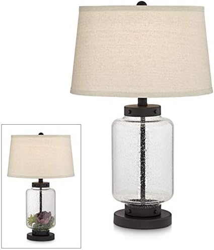 Pacific Coast Lighting Emerson Table Lamp | Modern Dark Bronze Fillable Table Lamp
