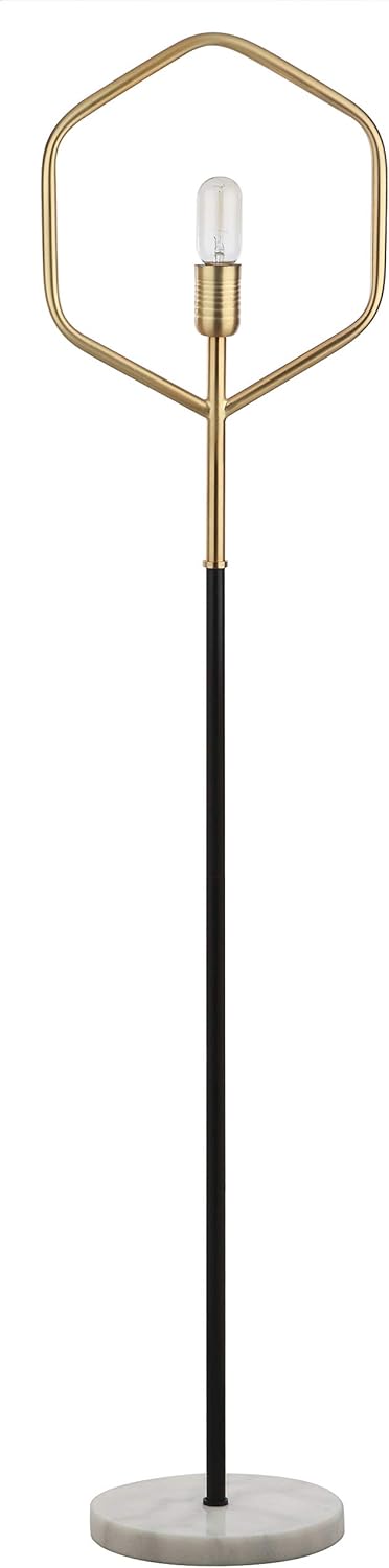 Safavieh FLL4014A Lighting Collection Mave Gold and Black Floor Lamp