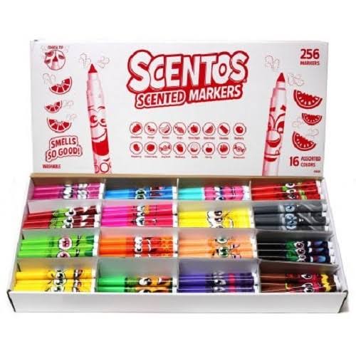 Scentos 41681 256-Count Classic Markers, Class Pack